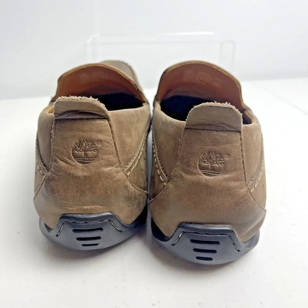 Timberland Driving Loafers Casual Slip-On Comfort Brown Leather Mens Size‎ 14M
